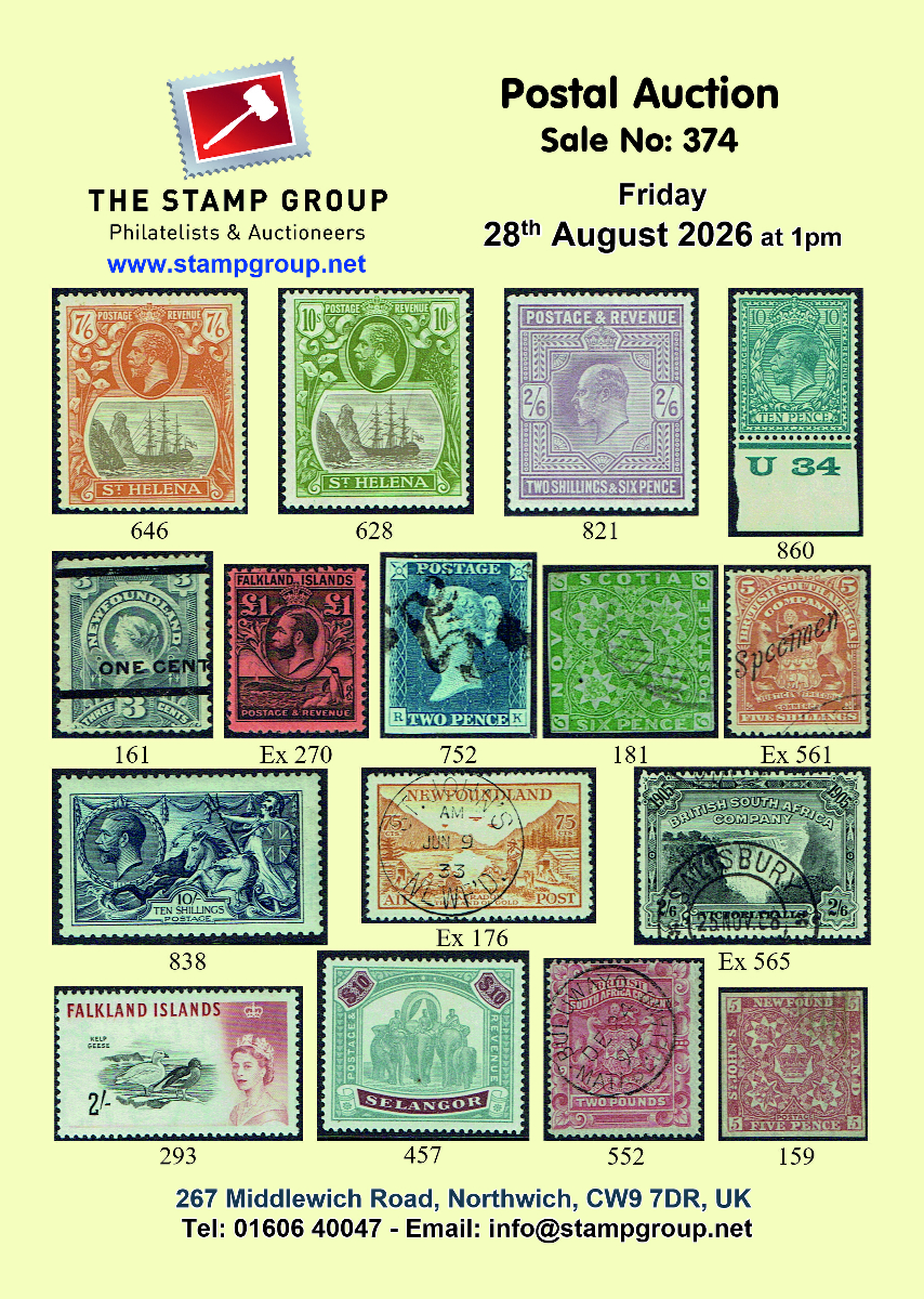 Postal Auction August 28th 2026