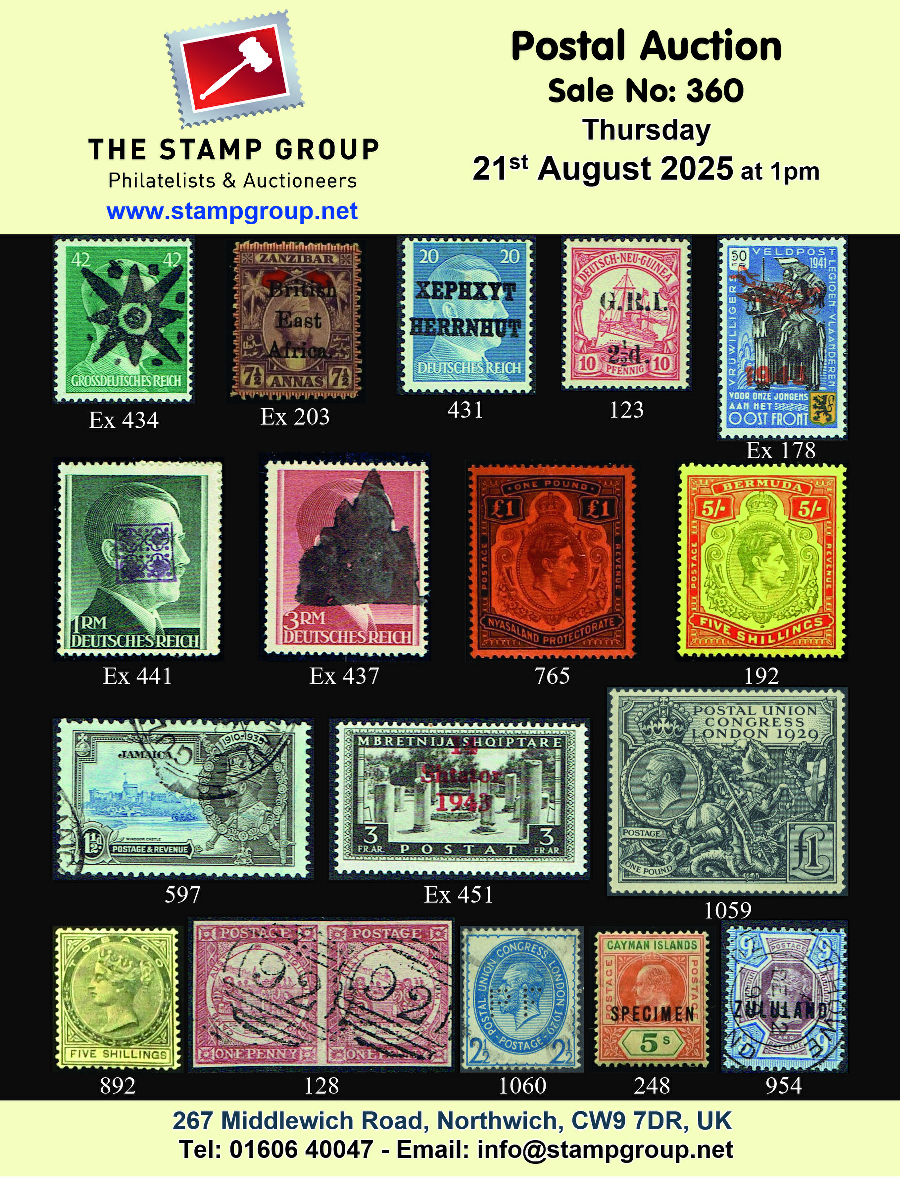 Postal Auction August 21st 2025
